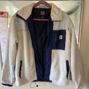 BDG Denim/Fleece Zip up jacket.